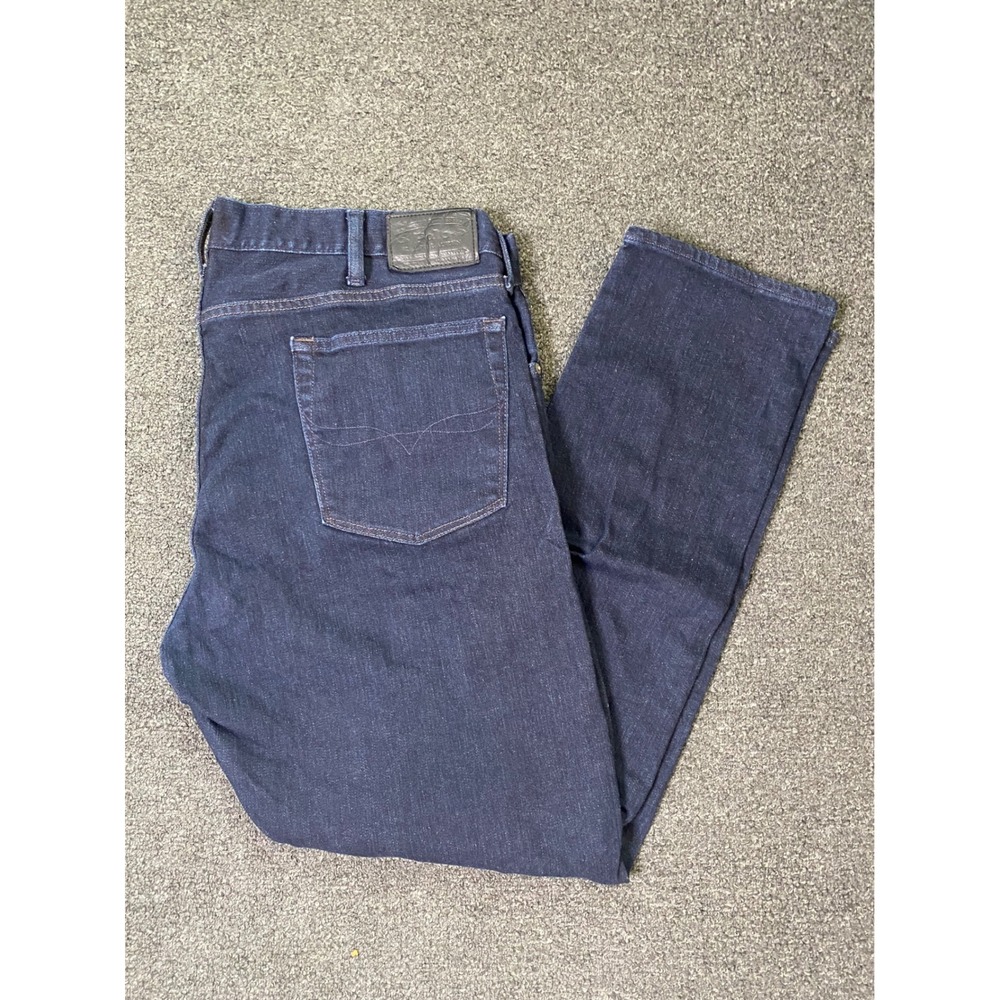 Polo Ralph Lauren Sullivan Slim Jeans Dark Blue Mens 40/32 Indigo Denim Preppy‎